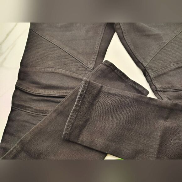 Hudson Blunder V2 Skinny Biker Moto Motorcycle Jeans Pants Black Denim Sz 29 - Picture 13 of 16
